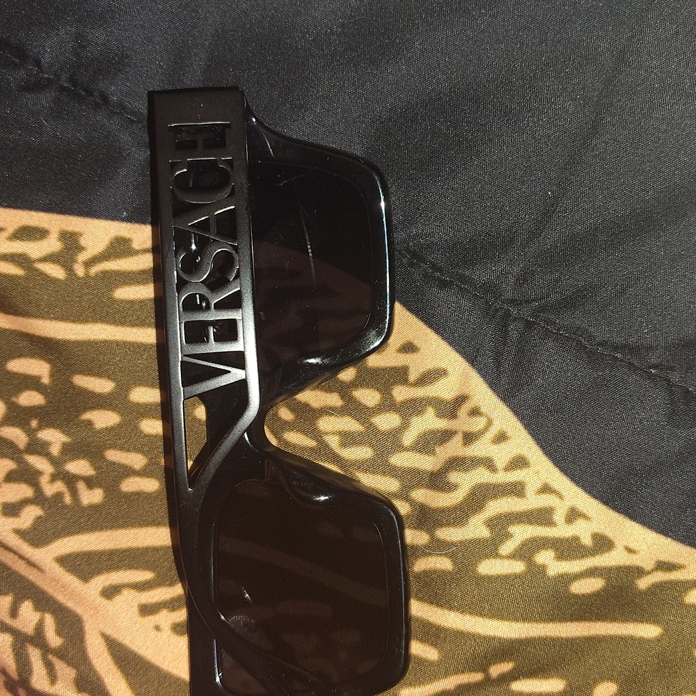 Versace Glossy Black Sunglasses